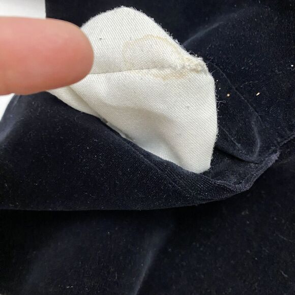 Atkins JR Women's Velvet Black Cotton Blazer Size 13 Made in Japan - Picture 2 of 12